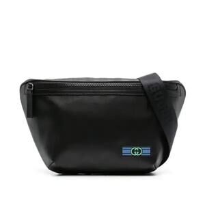 Gucci Gg Crystal Leather Belt Bag